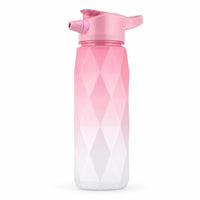 Spray water bottle in pink and white gradient